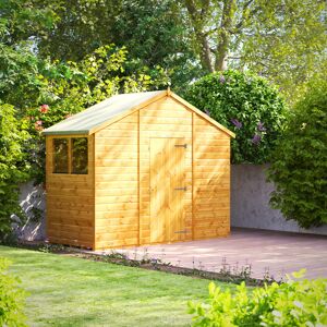 Powersheds 4 x 10ft Timber Tongue & Groove Garden Shed Brown 317cm W X 135cm D X 251cm H Image