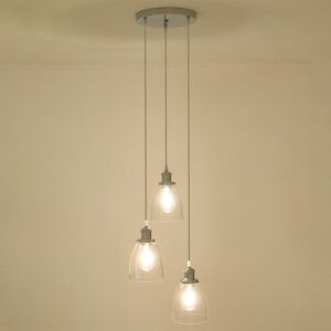 17 Stories 3 - Light Stainless Steel Chandelier Pendant Stainless Steel 120cm H X 23cm W X 23cm D Image