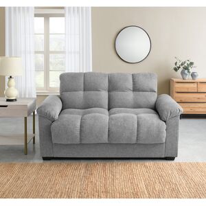 Latitude Run Margo 2 Seater Sofa Bed with Storage in Fabric Grey 91cm H X 157cm W X 102cm D Image