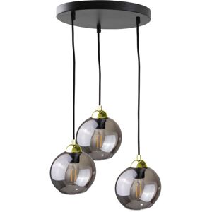Corrigan Studio Sodus 3 - Light Cluster Globe Pendant Black/Gold 15cm H X 15cm W X 15cm D Image