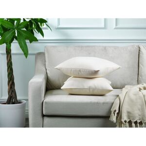 Lilijan Home & Curtain Indoor / Outdoor Square Scatter Cushion Cover Cream 55 x 55cm Image