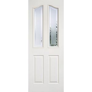 LPD Doors Mayfair 2L Glazed White Internal Door White 198.1cm H x 68.6cm W x 3.5cm D Image
