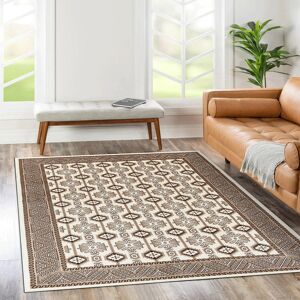 Langley Street Oriental Indoor / Outdoor Area Rug Cream Rectangle 200 x 290 cm Image