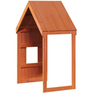 Harriet Bee Kids' Bed Roof Solid Wood Pine Wax Brown 134.5cm H x 60cm L x 89cm W Image