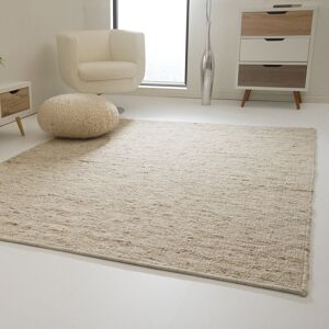 Latitude Run Wilmslow Handmade Landshut Wool Rug Nature Light Rectangle 130 x 190cm Image