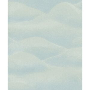 Metro Astraia Rolling Hills Glitter Landscape Design 10.05 m x 53 cm Wallpaper Roll Light Green 10.05cm L X 53cm W Image