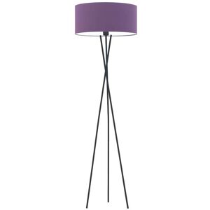 17 Stories Arless 160cm Tripod Floor Lamp Black/Violet 160cm H X 40cm W X 40cm D Image