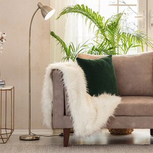 17 Stories Netherby 156cm Arched/Arc Floor Lamp Antique Brass 156cm H X 23cm W X 23cm D Image