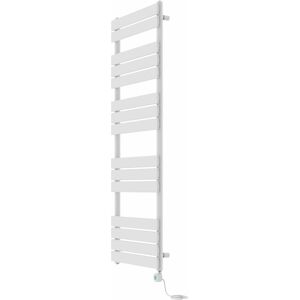 Symple Stuff Prefilled Electric Flat Panel Heated Towel Rail White 160cm H x 60cm W x 6.2cm D Image