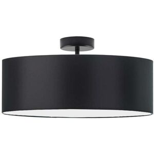 17 Stories Audriona 1-Light Semi Flush Mount Black/Black 30cm H x 50cm W x 50cm D Image