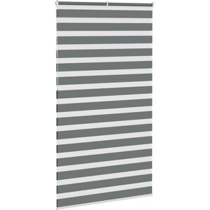 George Oliver Zebra Blind Polyester Dark Grey 120cmW x 230cmL Image