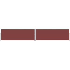 Dakota Fields Andreah 1000cm W Retractable Side Awning Brown 180cm H x 1000cm W x 220cm D Image