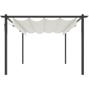 Dakota Fields Andro 4m x 3m Metal Party Tent Cream Image