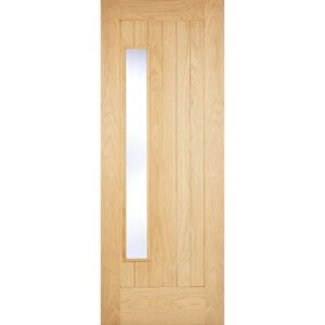 LPD Doors Newbury 1L Glazed Oak External Door 1981mm H x 762mm W x 44mm D Image