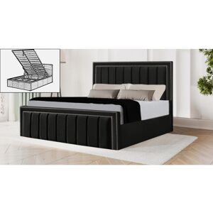 Brayden Studio Luciana Storage Bed Black Super King (6') Image