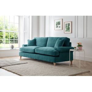 Three Posts Longfellow 3 Seater Sofa Manhattan Emerald 83cm H X 206cm W X 95cm D Image