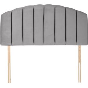 Silentnight Merlin Upholstered Headboard Silver Velvet Single (3') Image