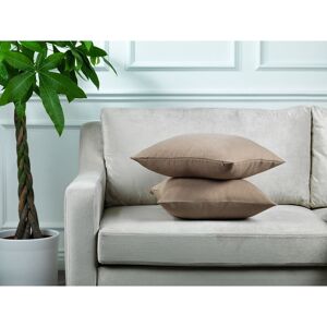 Lilijan Home & Curtain Indoor / Outdoor Square Scatter Cushion Cover Beige 55 x 55cm Image