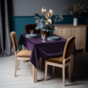 Lilijan Home & Curtain Round Solid Colour Tablecloth Violet 52cm D X 52cm L Image