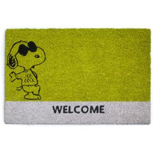 Excelsa Peanuts Snoopy Doormat Green 40cm W X 60cm L Image