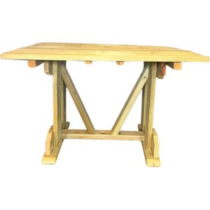 Brambly Cottage Square Garden Dining Table Beige 4 Image