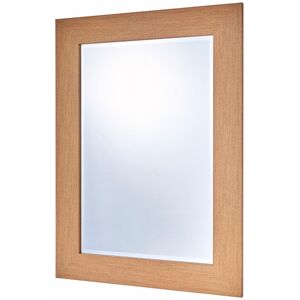 Zipcode Design Marylou Oak Effect Framed Wall Mounted Accent Mirror Natural 78cm H x 63cm W Image