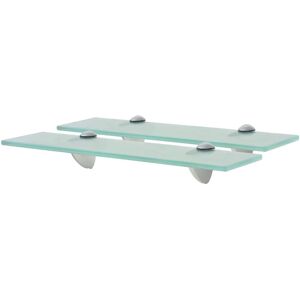 Latitude Run 2 Piece Floating Shelf Clear 0.8cm H x 40cm W x 20cm D Image