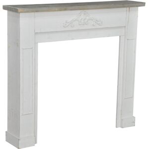 Fleur De Lis Living Fireplace Mantel Surround White Image