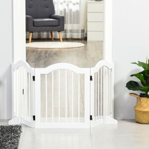 Archie & Oscar Free Standing Pet Gate White 61cm H X 154.5cm W X 5.8cm D Image