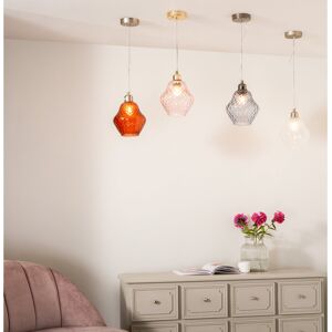 Breakwater Bay Grayvik 1-Light Single Geometric Pendant Orange/Orange 18cm H X 18cm W X 18cm D Image