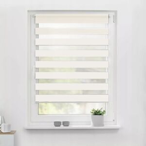 Symple Stuff Semi-Sheer Day & Night Roller Blind Cream 150 cm L x 105 cm W Image