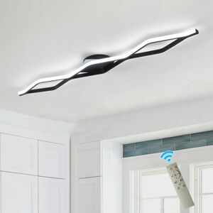 Blue Elephant 118cm Dimmable LED Flush Mount Black 5cm H X 118cm W X 20cm D Image