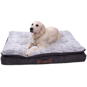 Archie & Oscar Delatorre Bolster Cushion in Grey Medium (80cm W x 60cm D x 12cm H) Image