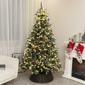 The Seasonal Aisle Lighted Artificial Christmas Tree Green 6' Image