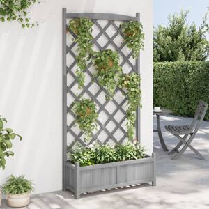 ClassicLiving Lonne Outdoor Planter Box Light Grey 180cm H x 90cm W x 35cm D Image