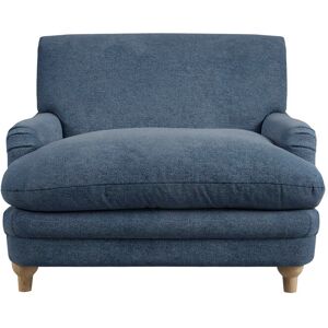 17 Stories Bernell Armchair Denim Blue/Chenille 84cm H X 103.3cm W X 111.5cm D Image