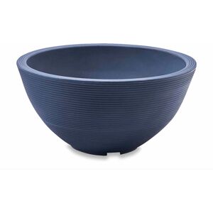 Latitude Run Delano Round Planter Bowl Midnight Blue 33cm H x 66cm W x 66cm D Image