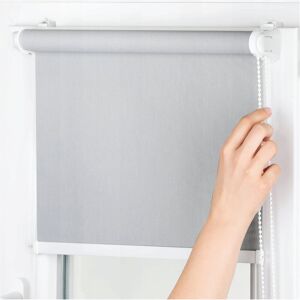 Symple Stuff Trimmable Fabric Outdoor Blackout Roller Blind Light Grey 210 cm L x 180 cm W Image