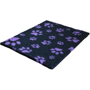 Vet Fleece Bedding   Non-Slip Multi-Paws Vet Bed O Mat Charcoal/Lilac 3cm H x 300cm W x 76cm D Image