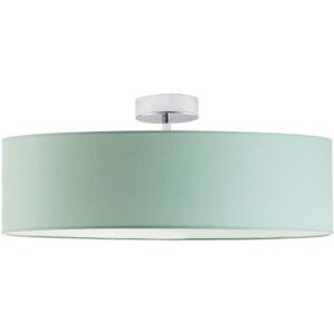 17 Stories Audriona 1-Light Semi Flush Mount Mint/Chrome 35cm H x 60cm W x 60cm D Image