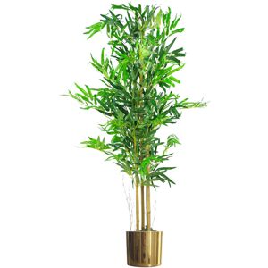 Leaf Artificial Bamboo Tree in Pot Gold 120cm H x 60cm W x 60cm D Image