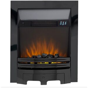 Belfry Heating Diesel 48Cm W Electric Inset Fire Nickel Black 59cm H X 48cm W X 16cm D Image