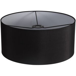 Ebern Designs 40Cm Cotton Drum Lamp Shade Black 18cm H X 40cm W X 40cm D Image
