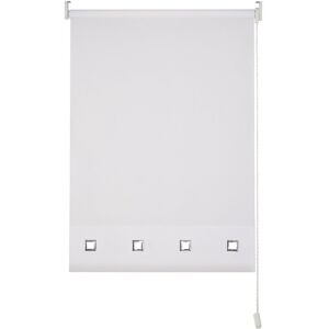 Symple Stuff Square Eyelet Daylight Outdoor Semi-Sheer Roller Blind White 210 cm L x 210 cm W Image