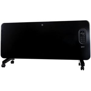 Igenix 2kw Smart Panel Heater with 24hr Timer Black White 16.9cm H X 36.22cm W X 9.44cm D Image
