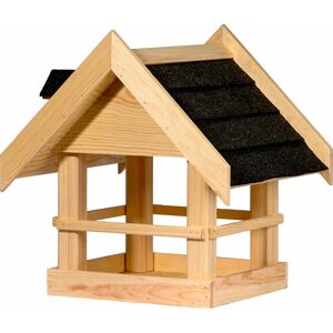 Fleur De Lis Living The Noir birdhouse is made of solid wood Black 40cm H X 37cm W X 37cm D Image