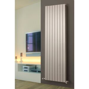 Belfry Heating Andrew Vertical Flat Panel Radiator Silver 150cm H x 44.5cm W x 8.6cm D Image