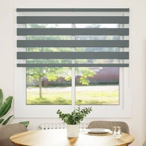 George Oliver Zebra Blind Polyester Dark Grey 140cmW x 150cmL Image