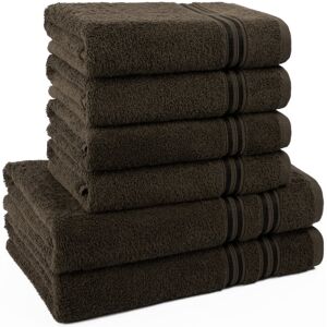 Ebern Designs Rensina Bath Towels Braun Hand Towel;Bath Towel Image