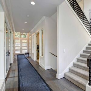 Ophelia & Co. Abby Flatweave Blue Hallway Runner Rug Blue Runner 150cm x 66cm Image